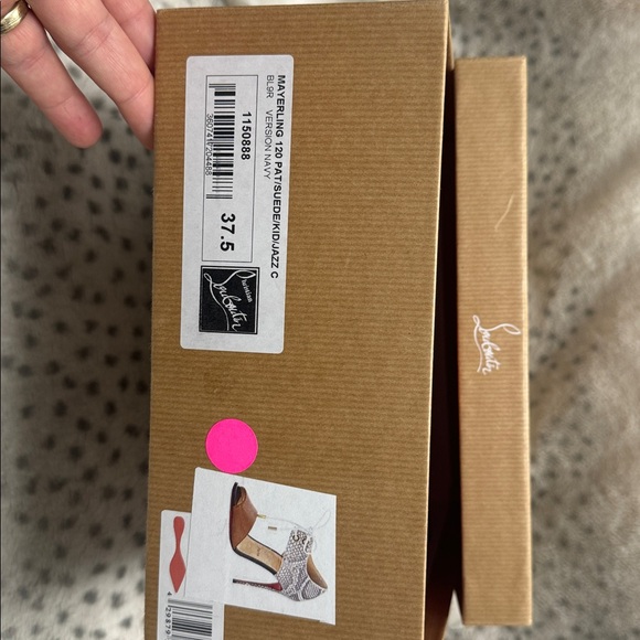 Christian Louboutin Meyerling Lace-Up Heels – BNIB – Orange/Blue - Picture 12 of 12